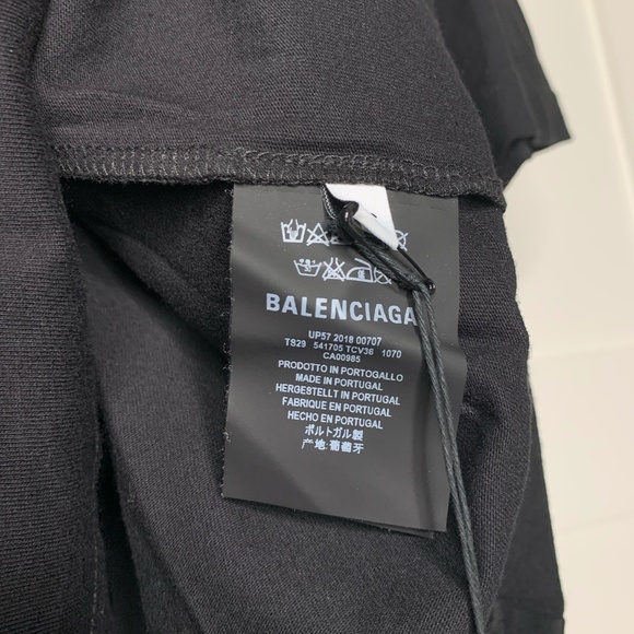 Balenciaga "WFP" Logo Black T-Shirt - World Food Programme - Picture 6 of 8